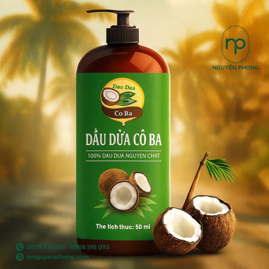 In tem dầu dừa giá rẻ, chất lượng cao